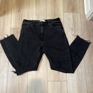 Distressed High Rise Skinny Jeans